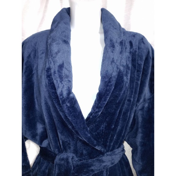 Sonoma Other - SONOMA Super Soft Lux Feel Faux Fur Blue Wrap Kimono BATH ROBE
